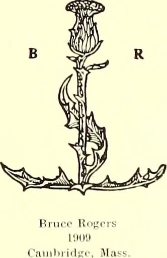 An illustration from The art & practice of typography : a manual of American printing, including a brief history up to the twentieth century, with reproductions of the work of early masters of the craft, and a practical discussion and an extensive demonstration of the modern use of type-faces and methods of arrangement, 1917, leaf 306