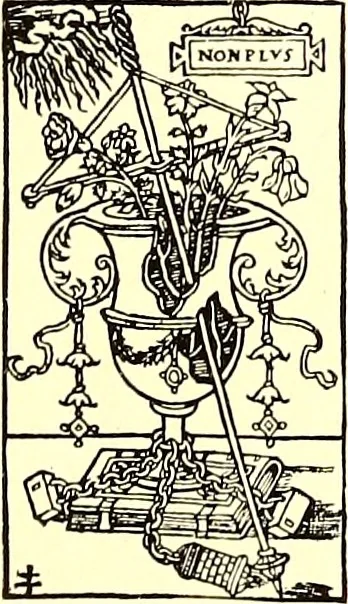 An illustration from The art & practice of typography : a manual of American printing, including a brief history up to the twentieth century, with reproductions of the work of early masters of the craft, and a practical discussion and an extensive demonstration of the modern use of type-faces and methods of arrangement, 1917, leaf 308