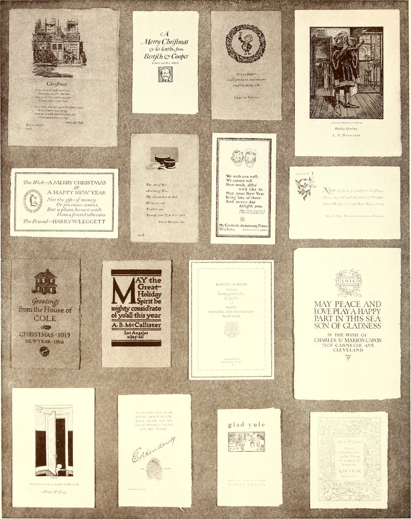 An illustration from The art & practice of typography : a manual of American printing, including a brief history up to the twentieth century, with reproductions of the work of early masters of the craft, and a practical discussion and an extensive demonstration of the modern use of type-faces and methods of arrangement, 1917, leaf 317