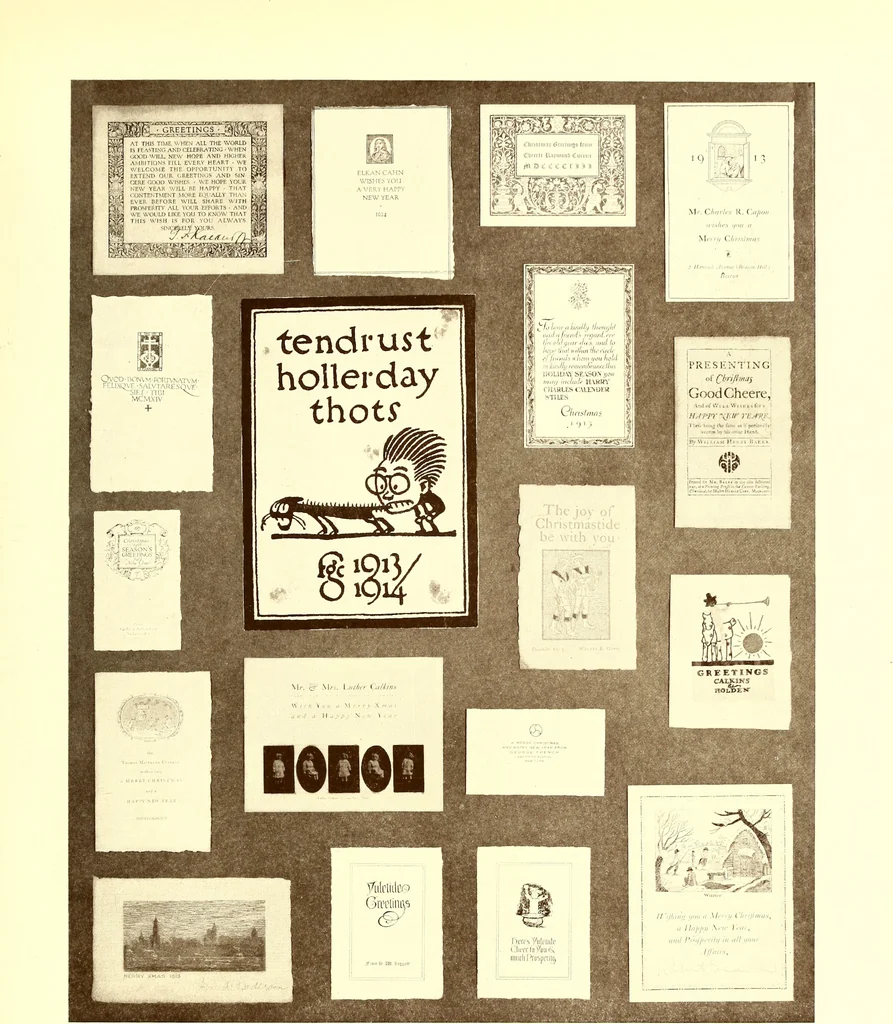 An illustration from The art & practice of typography : a manual of American printing, including a brief history up to the twentieth century, with reproductions of the work of early masters of the craft, and a practical discussion and an extensive demonstration of the modern use of type-faces and methods of arrangement, 1917, leaf 318