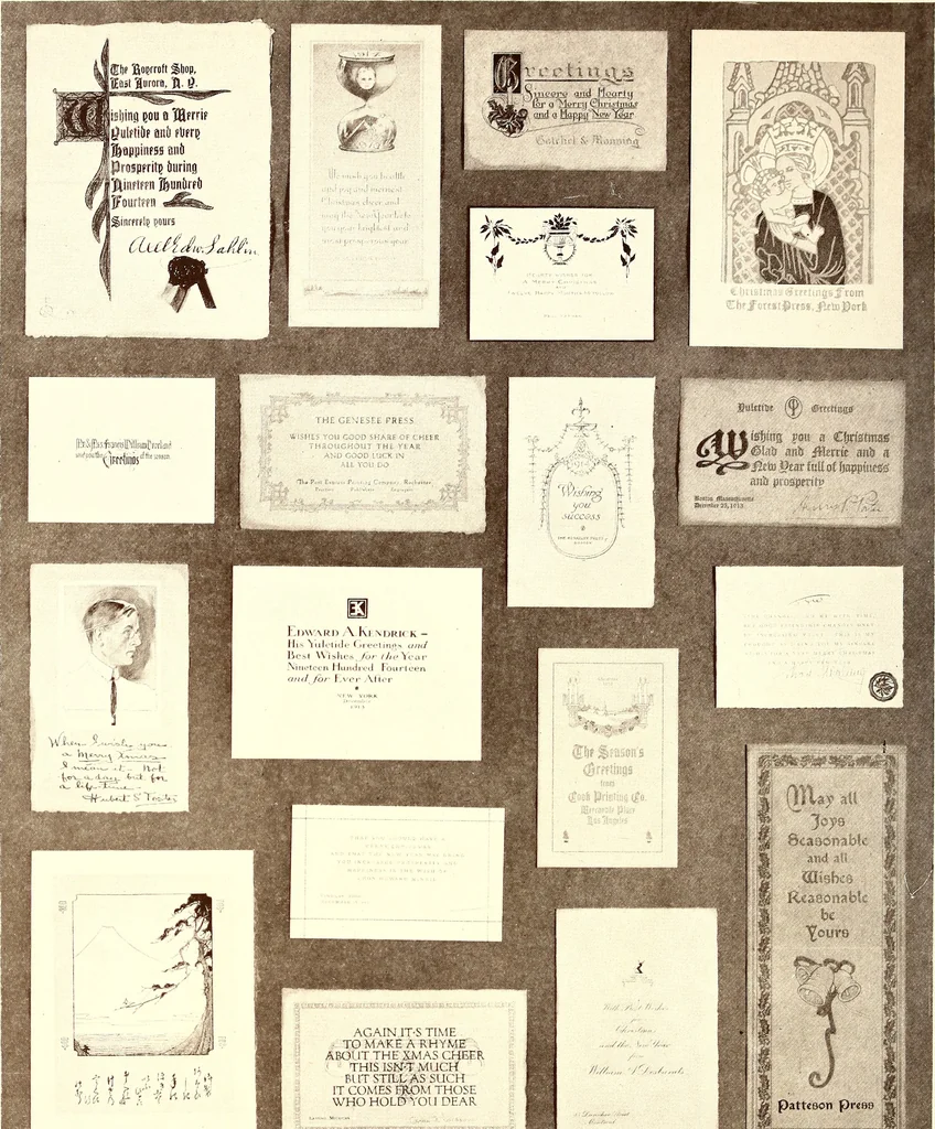 An illustration from The art & practice of typography : a manual of American printing, including a brief history up to the twentieth century, with reproductions of the work of early masters of the craft, and a practical discussion and an extensive demonstration of the modern use of type-faces and methods of arrangement, 1917, leaf 321