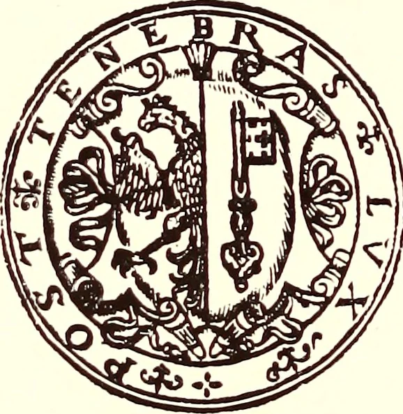 An illustration from The art & practice of typography : a manual of American printing, including a brief history up to the twentieth century, with reproductions of the work of early masters of the craft, and a practical discussion and an extensive demonstration of the modern use of type-faces and methods of arrangement, 1917, leaf 61