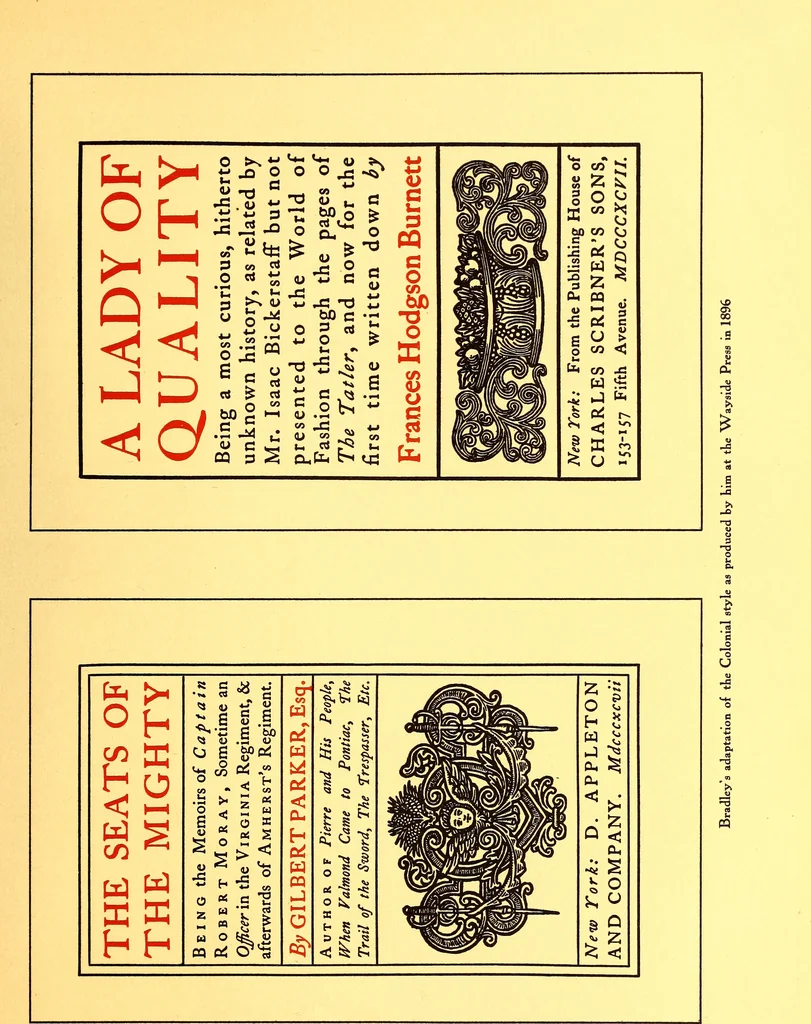 An illustration from The art & practice of typography : a manual of American printing, including a brief history up to the twentieth century, with reproductions of the work of early masters of the craft, and a practical discussion and an extensive demonstration of the modern use of type-faces and methods of arrangement, 1917, leaf 76