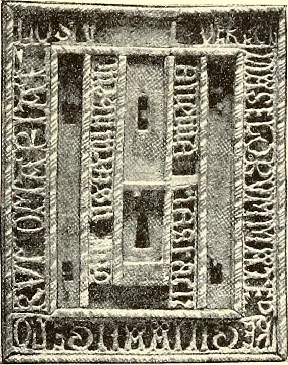 An illustration from The art & practice of typography : a manual of American printing, including a brief history up to the twentieth century, with reproductions of the work of early masters of the craft, and a practical discussion and an extensive demonstration of the modern use of type-faces and methods of arrangement, 1917, leaf 96