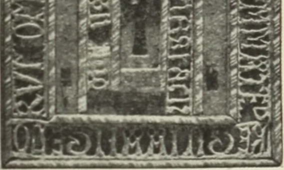 An illustration from The art & practice of typography : a manual of American printing, including a brief history up to the twentieth century, with reproductions of the work of early masters of the craft, and a practical discussion and an extensive demonstration of the modern use of type-faces and methods of arrangement, 1917, leaf 110
