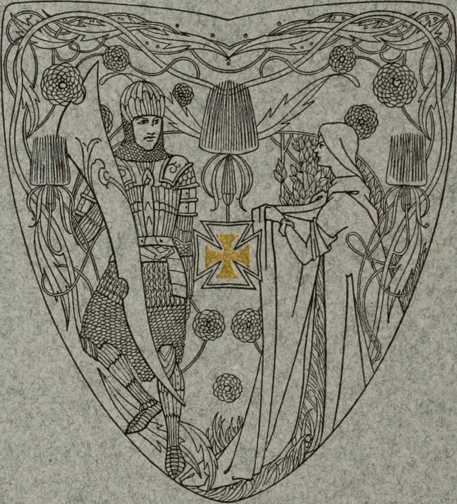 An illustration from The art & practice of typography : a manual of American printing, including a brief history up to the twentieth century, with reproductions of the work of early masters of the craft, and a practical discussion and an extensive demonstration of the modern use of type-faces and methods of arrangement, 1917, leaf 115