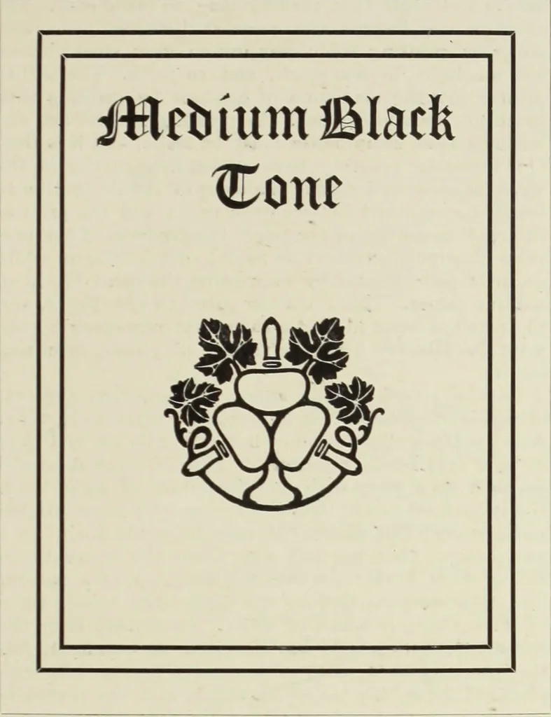 An illustration from The art & practice of typography : a manual of American printing, including a brief history up to the twentieth century, with reproductions of the work of early masters of the craft, and a practical discussion and an extensive demonstration of the modern use of type-faces and methods of arrangement, 1917, leaf 118