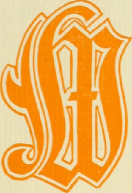 An illustration from The art & practice of typography : a manual of American printing, including a brief history up to the twentieth century, with reproductions of the work of early masters of the craft, and a practical discussion and an extensive demonstration of the modern use of type-faces and methods of arrangement, 1917, leaf 200