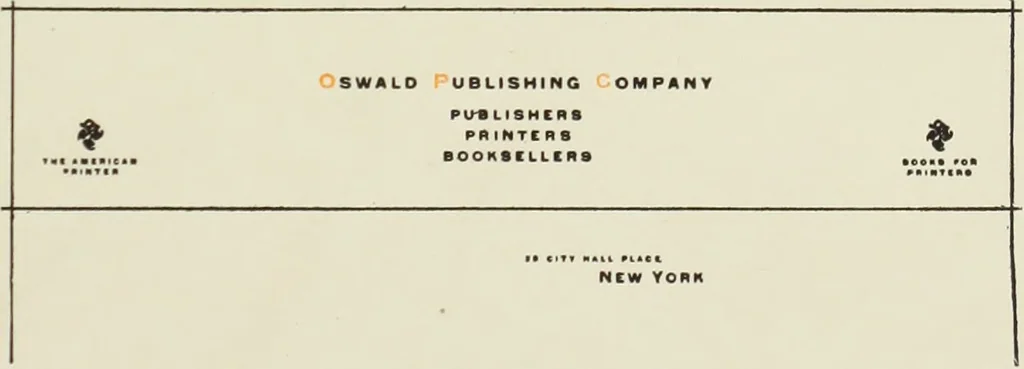 An illustration from The art & practice of typography : a manual of American printing, including a brief history up to the twentieth century, with reproductions of the work of early masters of the craft, and a practical discussion and an extensive demonstration of the modern use of type-faces and methods of arrangement, 1917, leaf 222