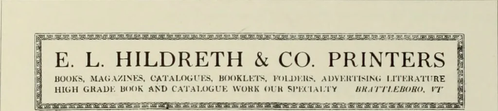An illustration from The art & practice of typography : a manual of American printing, including a brief history up to the twentieth century, with reproductions of the work of early masters of the craft, and a practical discussion and an extensive demonstration of the modern use of type-faces and methods of arrangement, 1917, leaf 223