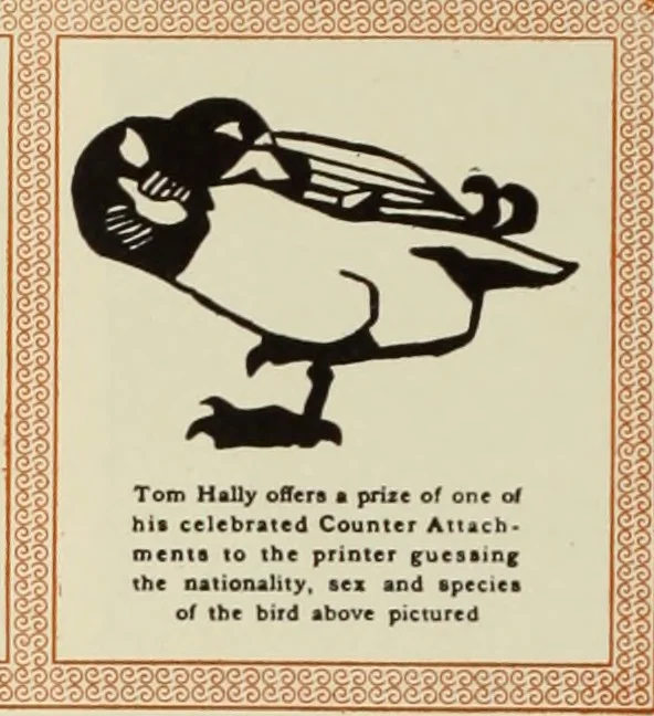 An illustration from The art & practice of typography : a manual of American printing, including a brief history up to the twentieth century, with reproductions of the work of early masters of the craft, and a practical discussion and an extensive demonstration of the modern use of type-faces and methods of arrangement, 1917, leaf 247