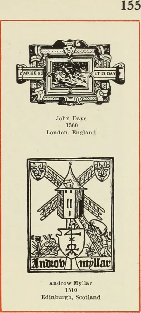 An illustration from The art & practice of typography : a manual of American printing, including a brief history up to the twentieth century, with reproductions of the work of early masters of the craft, and a practical discussion and an extensive demonstration of the modern use of type-faces and methods of arrangement, 1917, leaf 286