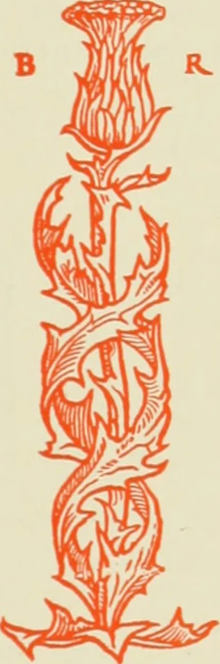 An illustration from The art & practice of typography : a manual of American printing, including a brief history up to the twentieth century, with reproductions of the work of early masters of the craft, and a practical discussion and an extensive demonstration of the modern use of type-faces and methods of arrangement, 1917, leaf 288