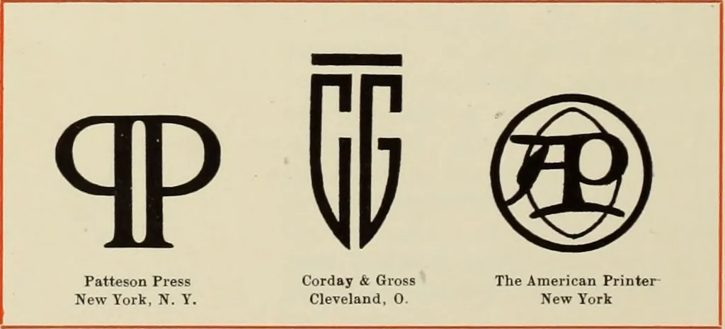 An illustration from The art & practice of typography : a manual of American printing, including a brief history up to the twentieth century, with reproductions of the work of early masters of the craft, and a practical discussion and an extensive demonstration of the modern use of type-faces and methods of arrangement, 1917, leaf 289