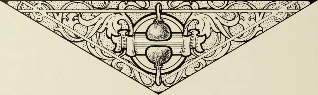 An illustration from The art & practice of typography : a manual of American printing, including a brief history up to the twentieth century, with reproductions of the work of early masters of the craft, and a practical discussion and an extensive demonstration of the modern use of type-faces and methods of arrangement, 1917, leaf 49