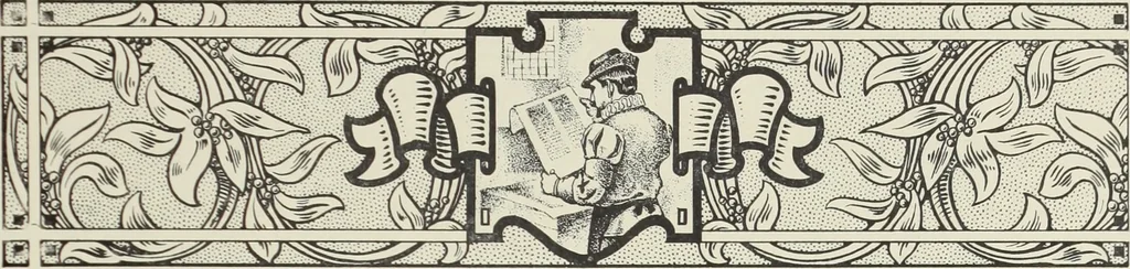 An illustration from The art & practice of typography : a manual of American printing, including a brief history up to the twentieth century, with reproductions of the work of early masters of the craft, and a practical discussion and an extensive demonstration of the modern use of type-faces and methods of arrangement, 1917, leaf 52