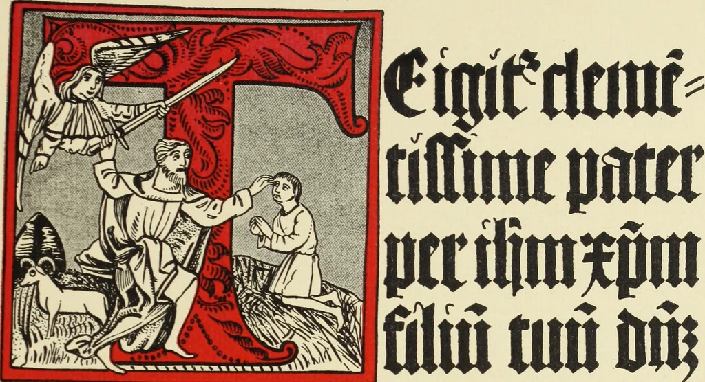 An illustration from The art & practice of typography : a manual of American printing, including a brief history up to the twentieth century, with reproductions of the work of early masters of the craft, and a practical discussion and an extensive demonstration of the modern use of type-faces and methods of arrangement, 1917, leaf 64