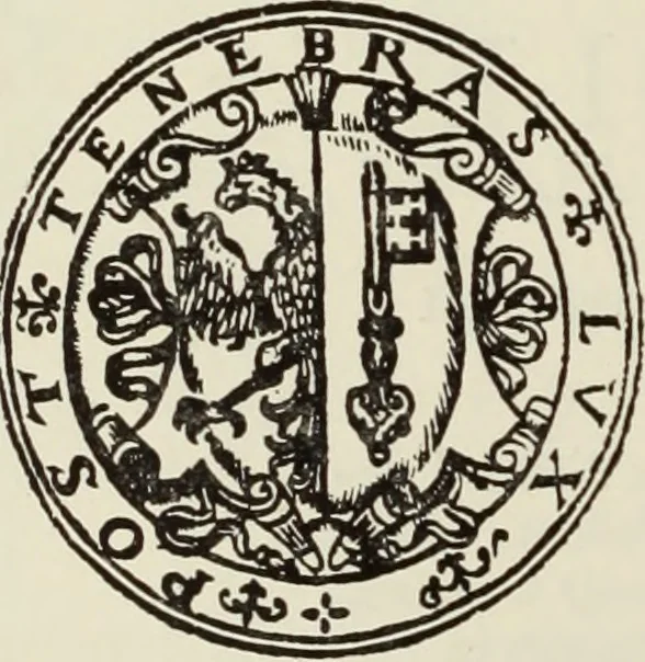 An illustration from The art & practice of typography : a manual of American printing, including a brief history up to the twentieth century, with reproductions of the work of early masters of the craft, and a practical discussion and an extensive demonstration of the modern use of type-faces and methods of arrangement, 1917, leaf 73