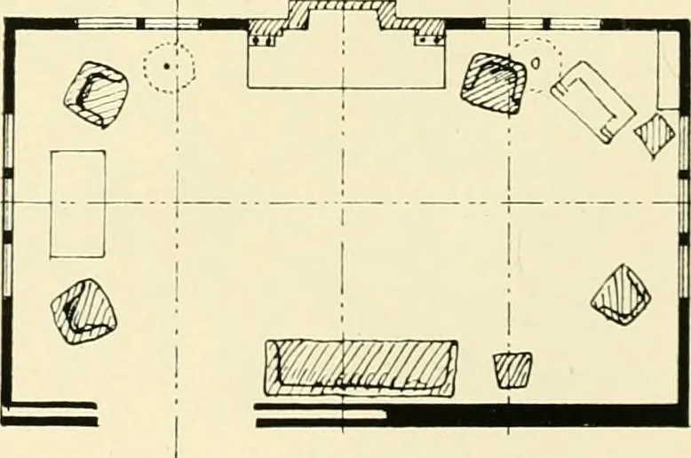 An illustration from Art principles in house, furniture, and village building; an exposition of designing principles which every house builder, furniture user, and village dweller should know, 1921, leaf 105