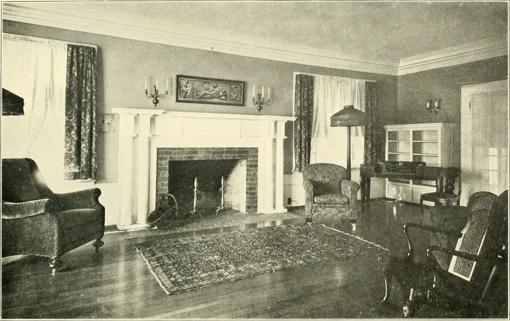 An illustration from Art principles in house, furniture, and village building; an exposition of designing principles which every house builder, furniture user, and village dweller should know, 1921, leaf 106