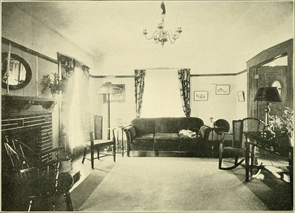 An illustration from Art principles in house, furniture, and village building; an exposition of designing principles which every house builder, furniture user, and village dweller should know, 1921, leaf 109