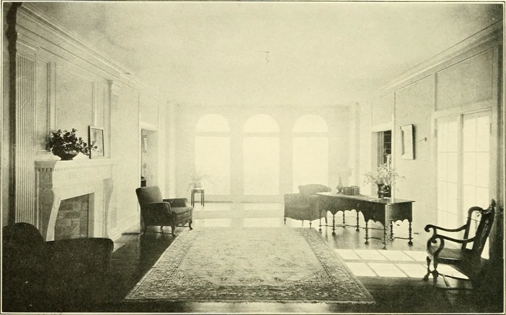 An illustration from Art principles in house, furniture, and village building; an exposition of designing principles which every house builder, furniture user, and village dweller should know, 1921, leaf 111