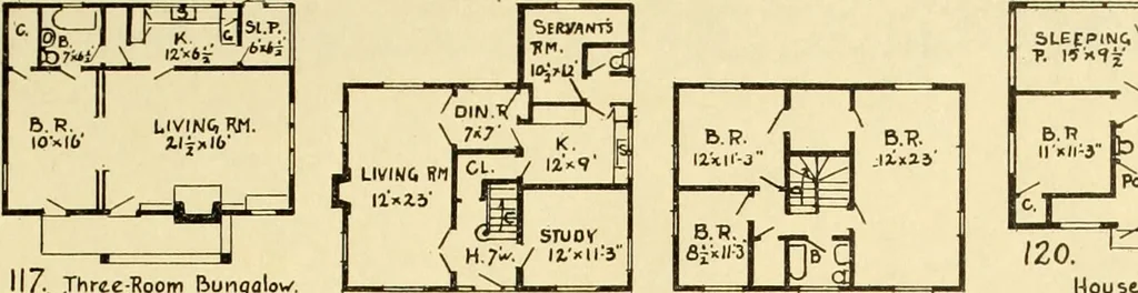An illustration from Art principles in house, furniture, and village building; an exposition of designing principles which every house builder, furniture user, and village dweller should know, 1921, leaf 140
