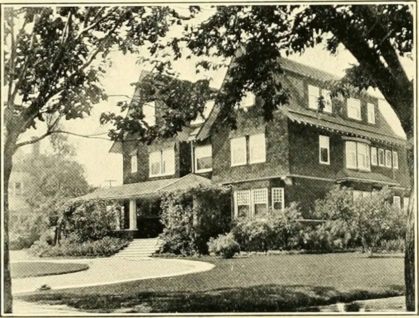 An illustration from Art principles in house, furniture, and village building; an exposition of designing principles which every house builder, furniture user, and village dweller should know, 1921, leaf 21