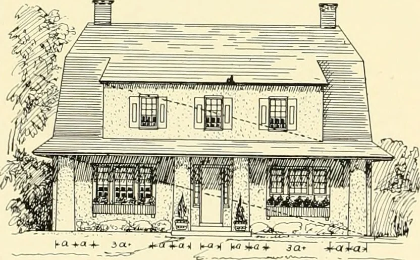 An illustration from Art principles in house, furniture, and village building; an exposition of designing principles which every house builder, furniture user, and village dweller should know, 1921, leaf 29