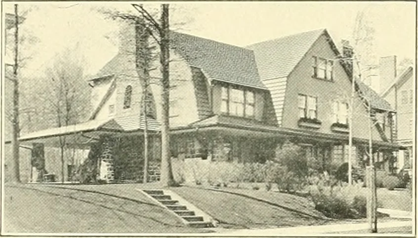 An illustration from Art principles in house, furniture, and village building; an exposition of designing principles which every house builder, furniture user, and village dweller should know, 1921, leaf 60