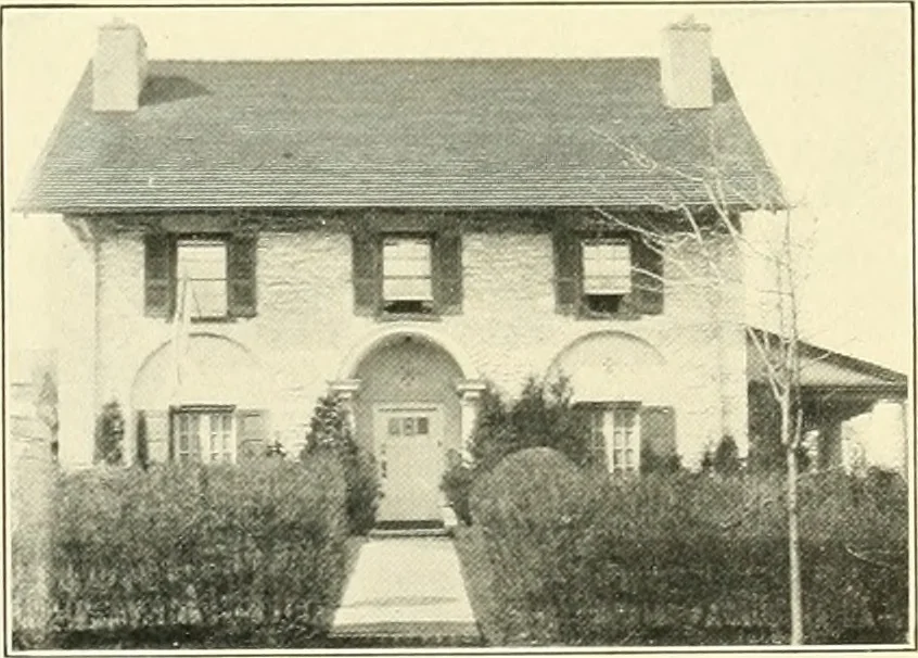 An illustration from Art principles in house, furniture, and village building; an exposition of designing principles which every house builder, furniture user, and village dweller should know, 1921, leaf 60