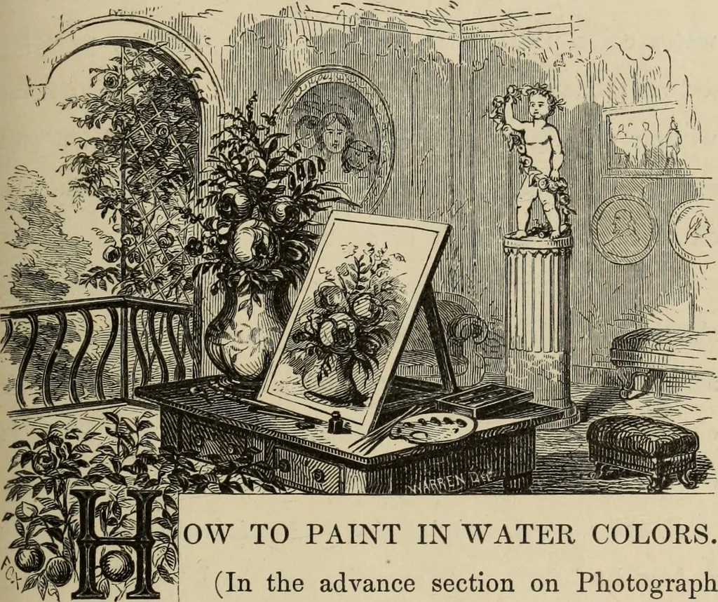 An illustration from Art recreations :, 1863, leaf 138
