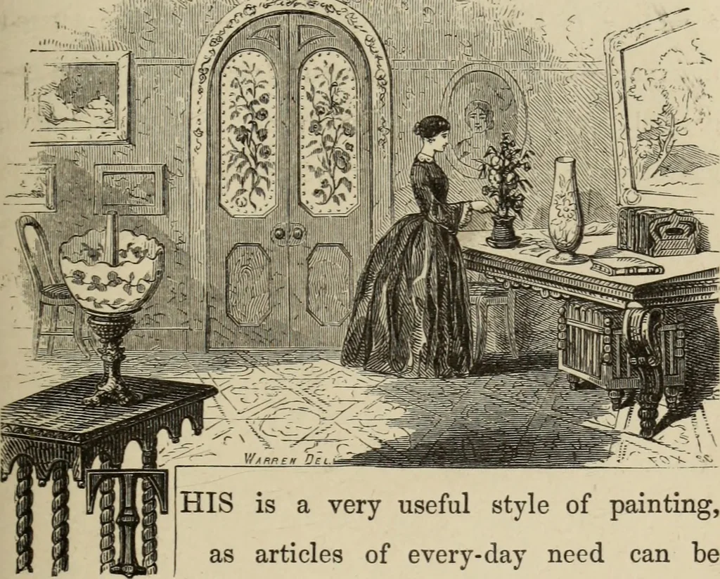 An illustration from Art recreations :, 1863, leaf 222