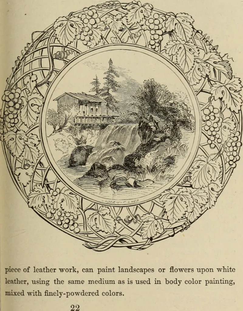 An illustration from Art recreations :, 1863, leaf 260