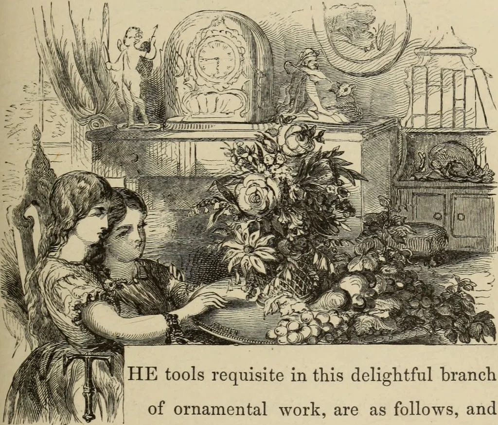 An illustration from Art recreations :, 1863, leaf 272