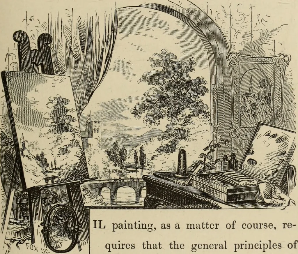 An illustration from Art recreations :, 1863, leaf 60