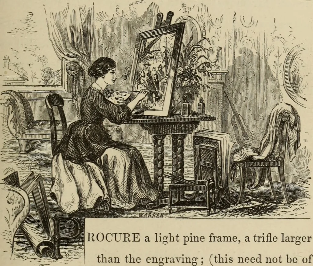 An illustration from Art recreations :, 1863, leaf 84