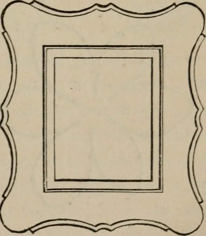 An illustration from Art recreations; being a complete guide to pencil drawing, oil painting, water-color painting, crayon drawing and painting, painting on ground glass, Grecian painting, antique painting, oriental painting, sign painting, theorem painting, ferneries, moss work, papier mache, cone work, feather flowers, potichomanie, leather work, hair work, taxidermy, gilding and bronzing, plaster work, decalcomanie, wax work, shell work, magic lantern, paper flowers, imitation of pearl, the aquqrium, sealing-wax painting, panorama painting, coloring photographs, enamel painting, etc., 1873, leaf 214