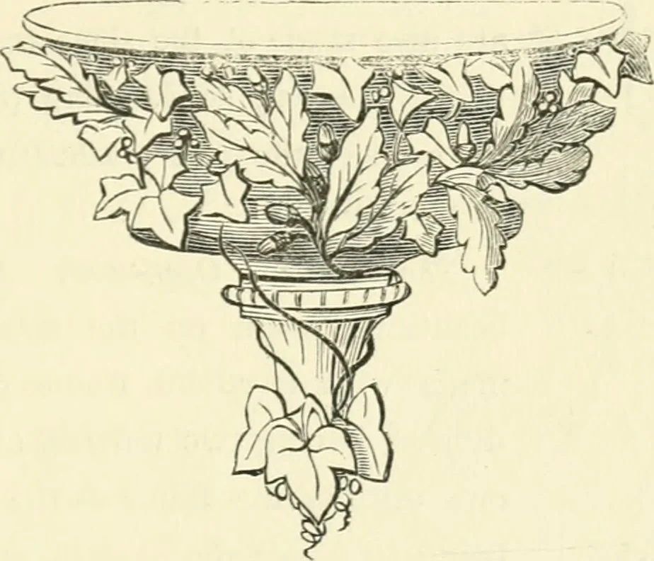 An illustration from Art recreations : being a complete guide to pencil drawing, oil painting ... moss work, papier mache...wax work, shell work...enamel painting, etc., 1871, leaf 258