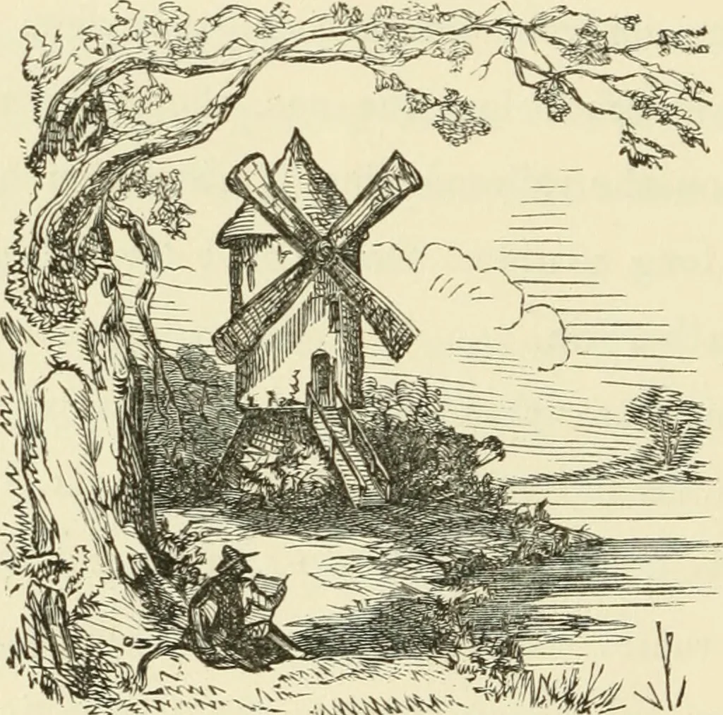 An illustration from Art recreations : being a complete guide to pencil drawing, oil painting ... moss work, papier mache...wax work, shell work...enamel painting, etc., 1871, leaf 43