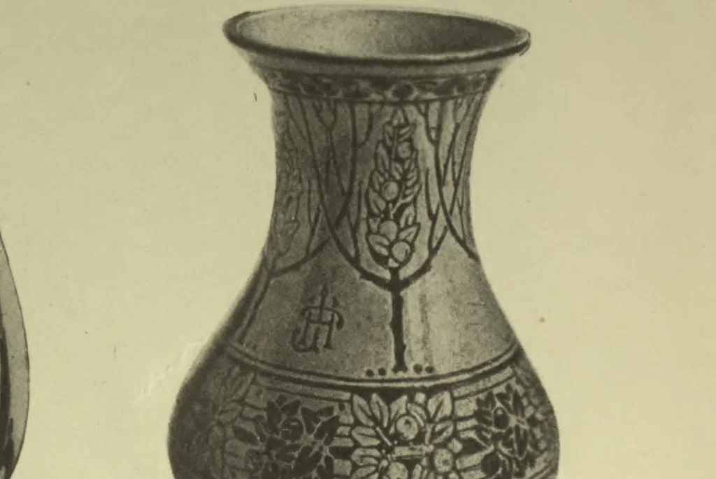 An illustration from Arts [and] crafts; a review of the work executed by students in the leading art school of Great Britain and Ireland, 1916, leaf 154