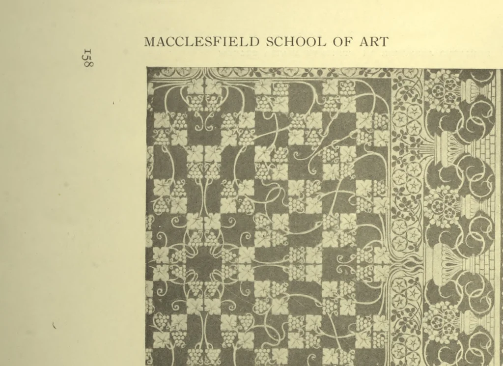 An illustration from Arts [and] crafts; a review of the work executed by students in the leading art school of Great Britain and Ireland, 1916, leaf 165