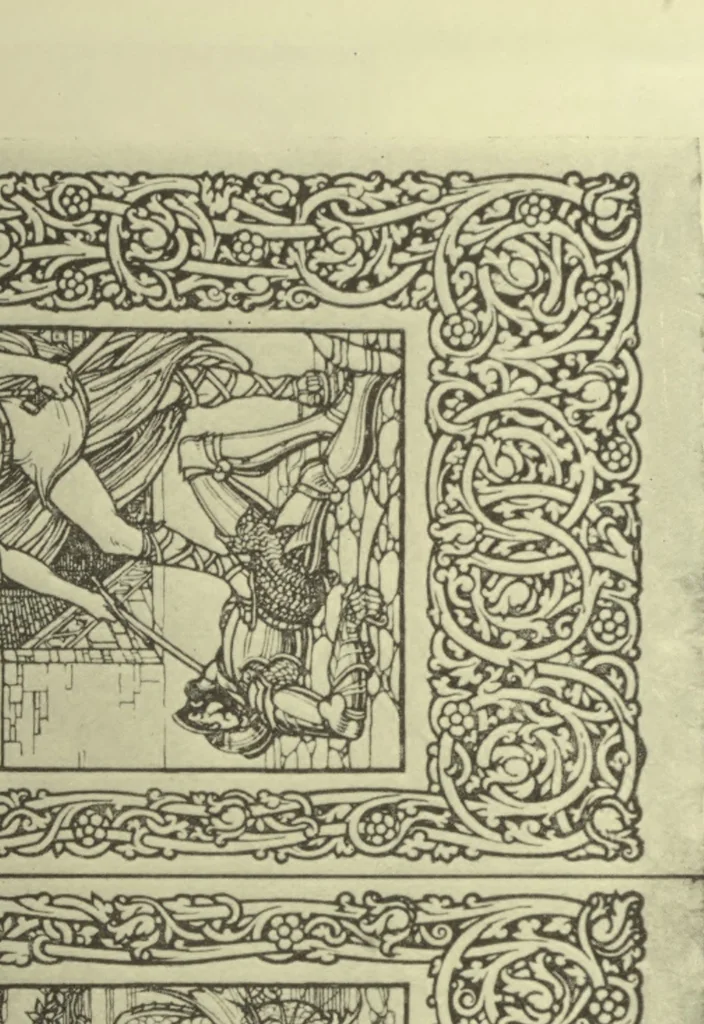 An illustration from Arts [and] crafts; a review of the work executed by students in the leading art school of Great Britain and Ireland, 1916, leaf 174