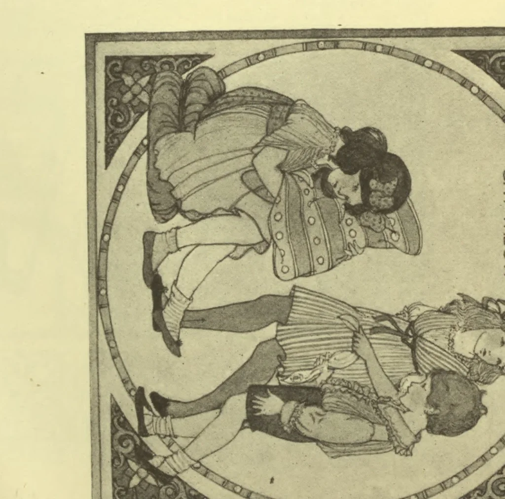 An illustration from Arts [and] crafts; a review of the work executed by students in the leading art school of Great Britain and Ireland, 1916, leaf 175