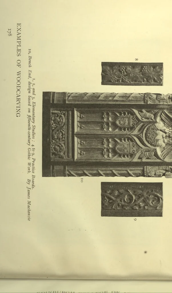 An illustration from Arts [and] crafts; a review of the work executed by students in the leading art school of Great Britain and Ireland, 1916, leaf 185