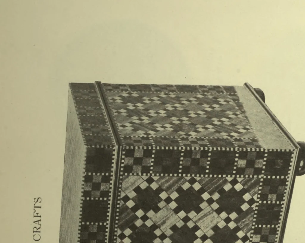 An illustration from Arts [and] crafts; a review of the work executed by students in the leading art school of Great Britain and Ireland, 1916, leaf 52