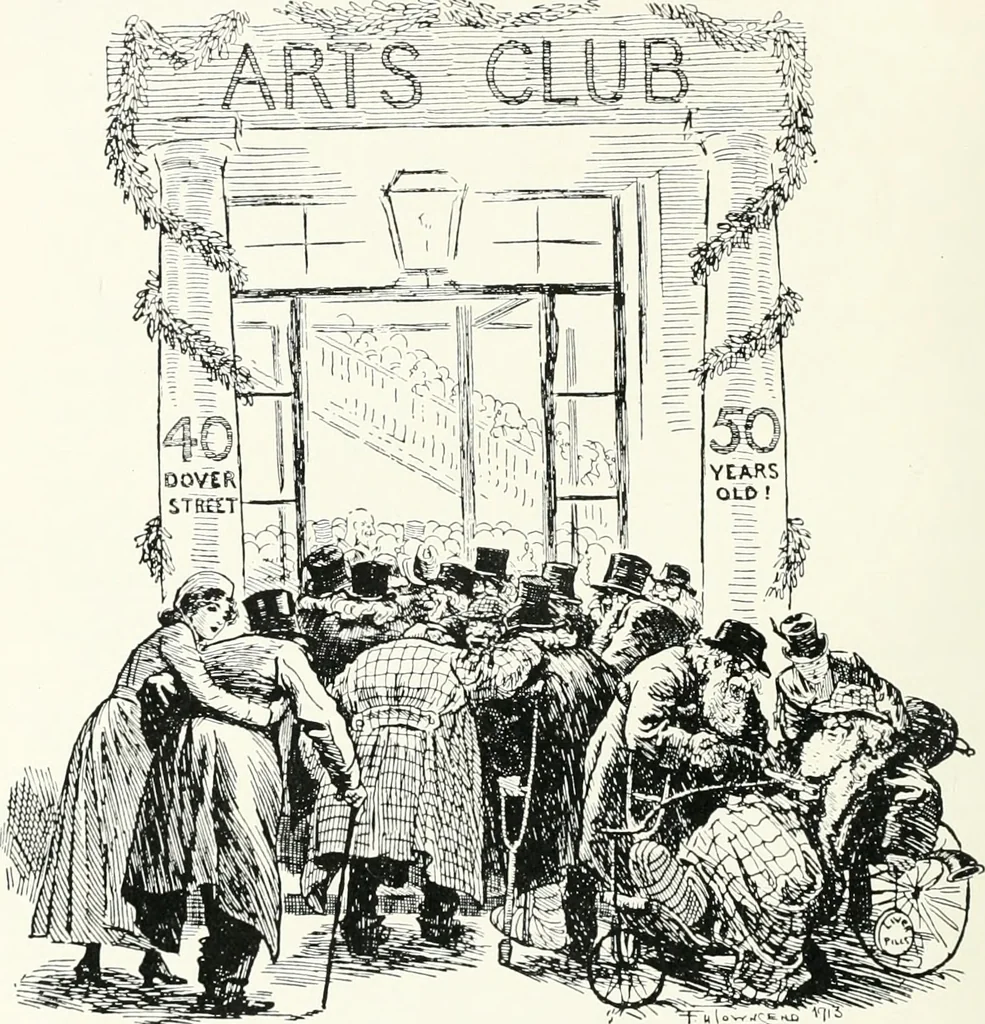 An illustration from The Arts Club and its members, 1920, leaf 71