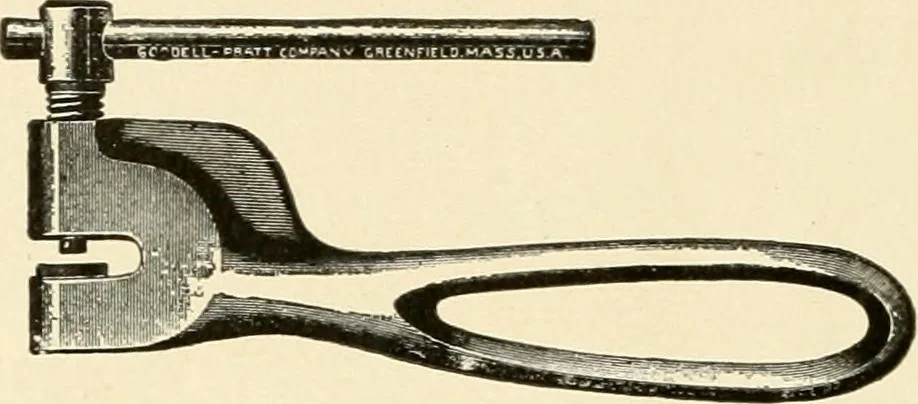 An illustration from Arts and crafts in metal : catalogue number 10 of tools and material., 1909, leaf 13