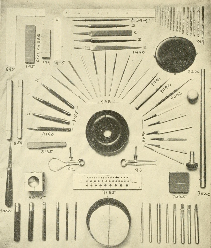 An illustration from Arts and crafts in metal : catalogue number 10 of tools and material., 1909, leaf 19