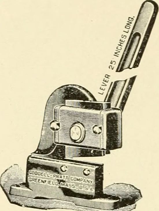 An illustration from Arts and crafts in metal : catalogue number 10 of tools and material., 1909, leaf 5